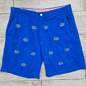 Florida Gators Chino Shorts Men Allover Embroidered Logo Football College 38